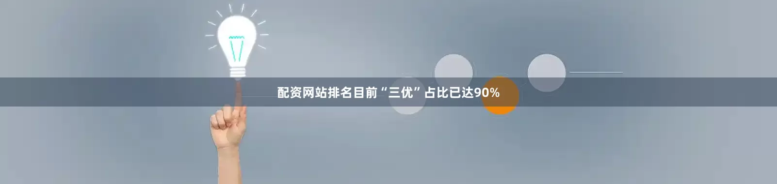 配资网站排名目前“三优”占比已达90%