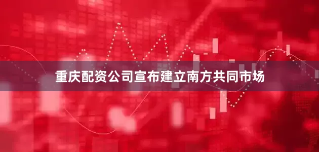 重庆配资公司宣布建立南方共同市场