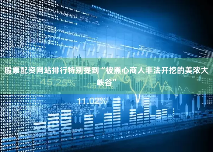股票配资网站排行特别提到“被黑心商人非法开挖的美浓大峡谷”
