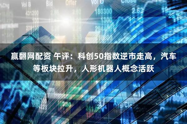 赢翻网配资 午评：科创50指数逆市走高，汽车等板块拉升，人形机器人概念活跃